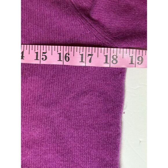 Halogen Cashmere Sweater Purple Pullover Knit Crew Neck Soft Cozy Preppy Lux Sm - Picture 13 of 14